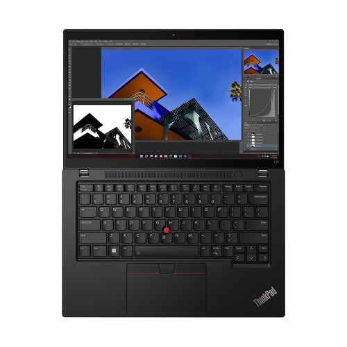 Lenovo ThinkPad L14 Gen 4 (Intel) Intel® Core™ i3 i3-1315U Laptop 35.6 cm (14") Full HD 16 GB DDR4-SDRAM 256 GB SSD Wi-Fi 6 (802.11ax) Windows 11 Pro UK English Black