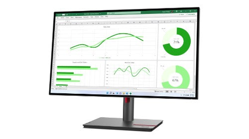 Lenovo ThinkVision P27q-30 LED display 68.6 cm (27") 2560 x 1440 pixels Quad HD Black