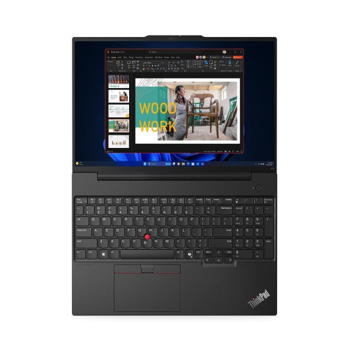 Lenovo ThinkPad E16 Gen 2 (AMD) AMD Ryzen™ 7 7735HS Laptop 40.6 cm (16") WUXGA 16 GB DDR5-SDRAM 512 GB SSD Wi-Fi 6E (802.11ax) Windows 11 Pro UK English Black