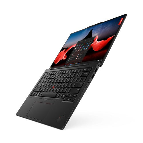 Lenovo ThinkPad X1 Carbon Gen 12 Intel Core Ultra 7 155U Laptop 35.6 cm (14") WUXGA 16 GB LPDDR5x-SDRAM 512 GB SSD Wi-Fi 6E (802.11ax) Windows 11 Pro UK English Black (PROMO)