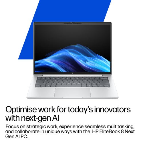 HP EliteBook 8 G1a Next Gen AI PC Wolf Pro Security Edition Copilot+ PC AMD Ryzen AI 7 PRO PRO 350 Laptop 35.6 cm (14") WUXGA 64 GB DDR5-SDRAM 1 TB SSD Wi-Fi 7 (802.11be) Windows 11 Pro Silver
