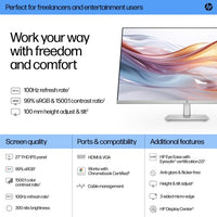 HP Series 5 27 inch FHD Height Adjust Monitor - 527sh