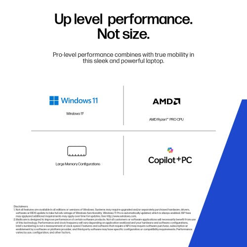 HP ZBook 8 G1ak 14 inch Mobile Workstation PC Wolf Pro Security Edition - Data Science Copilot+ PC AMD Ryzen AI 7 PRO 35.6 cm (14") WQXGA 64 GB DDR5-SDRAM Wi-Fi 7 (802.11be) Windows 11 Pro AI Workstation, AI PC Silver