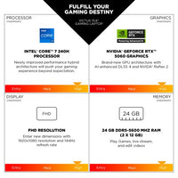 HP Victus Gaming 15-fa2300na Intel® Core™ i5 i5-13420H Laptop 39.6 cm (15.6") Full HD 16 GB DDR4-SDRAM 512 GB SSD NVIDIA GeForce RTX 4050 Wi-Fi 6 (802.11ax) Windows 11 Home Black