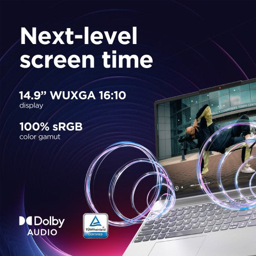 Lenovo IdeaPad Slim 5 14IMH9 Intel Core Ultra 7 155H Laptop 35.6 cm (14") WUXGA 16 GB LPDDR5x-SDRAM 1 TB SSD Wi-Fi 6E (802.11ax) Windows 11 Home UK English Grey