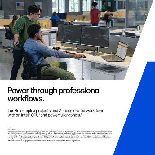 HP Zbook X G1i Data Science Intel Core Ultra 7 255H Mobile workstation 40.6 cm (16") WUXGA 32 GB DDR5-SDRAM 1 TB SSD NVIDIA RTX PRO 2000 Blackwell Wi-Fi 7 (802.11be) Windows 11 Pro AI Workstation, AI PC Silver