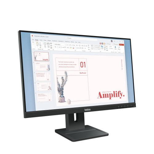 Lenovo ThinkVision E24-40 LED display 60.5 cm (23.8") 1920 x 1080 pixels Full HD LCD Black