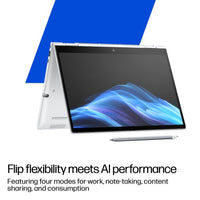 HP EliteBook 8 Flip G1i 13 inch Notebook AI PC Wolf Pro Security Edition Intel Core Ultra 7 255U Hybrid (2-in-1) 33.8 cm (13.3") Touchscreen WUXGA 64 GB LPDDR5x-SDRAM Wi-Fi 7 (802.11be) Windows 11 Pro