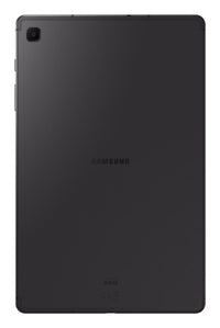 Black Samsung Galaxy Tab S6 Lite 2024 tablet back with camera and Samsung logo.