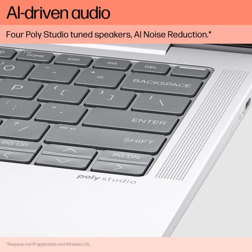 HP EliteBook 1040 G11 Intel Core Ultra 7 155H Laptop 35.6 cm (14") 2.8K 32 GB LPDDR5x-SDRAM 1 TB SSD Wi-Fi 6E (802.11ax) Windows 11 Pro AI PC Silver