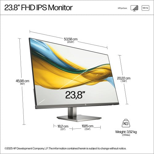HP Series 5 23.8 inch FHD Monitor - 524da