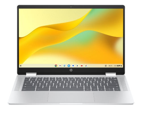 HP Chromebook x360 14b-cd0002na Intel® N N100 35.6 cm (14") Touchscreen HD 4 GB LPDDR5-SDRAM 128 GB eUFS Wi-Fi 6 (802.11ax) ChromeOS