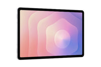 Samsung Galaxy Tab S11 11-inch tablet with slim black bezel and colorful gradient screen wallpaper.