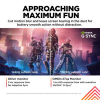 OMEN by HP 27 inch QHD 240Hz Gaming Monitor - OMEN 27qs