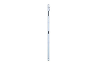 Slim silver stylus pen for Samsung Galaxy Tab S10 FE+ 5G tablet with precision tip and buttons.