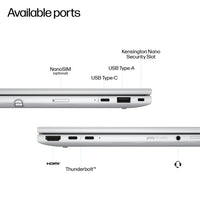 HP EliteBook 8 Flip G1i 13 inch Notebook AI PC Intel Core Ultra 7 255U Hybrid (2-in-1) 33.8 cm (13.3") Touchscreen WUXGA 16 GB LPDDR5x-SDRAM 512 GB SSD Wi-Fi 6E (802.11ax) Windows 11 Pro Silver