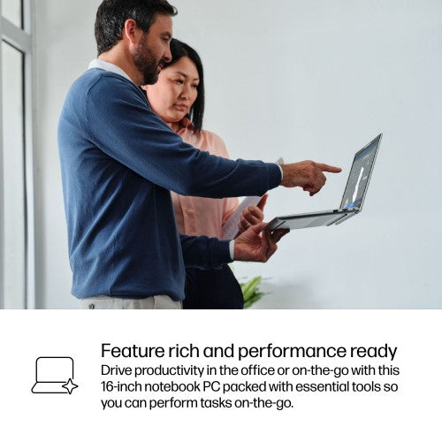 HP EliteBook 6 G1iR Intel Core 5 120U Laptop 40.6 cm (16") WUXGA 16 GB DDR5-SDRAM 512 GB SSD Wi-Fi 6E (802.11ax) Windows 11 Pro