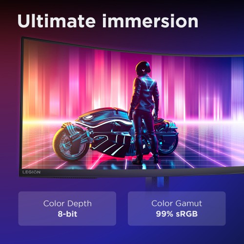 Lenovo Legion R34w-30 computer monitor 86.4 cm (34") 3440 x 1440 pixels Wide Quad HD LCD Black