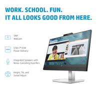 HP E24m G4 computer monitor 60.5 cm (23.8") 1920 x 1080 pixels Full HD Black, Silver