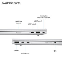 HP EliteBook 8 G1i AI Wolf Pro Security Edition Intel Core Ultra 5 235U Laptop 35.6 cm (14") WUXGA 16 GB DDR5-SDRAM 512 GB SSD Wi-Fi 6E (802.11ax) Windows 11 Pro AI PC Silver