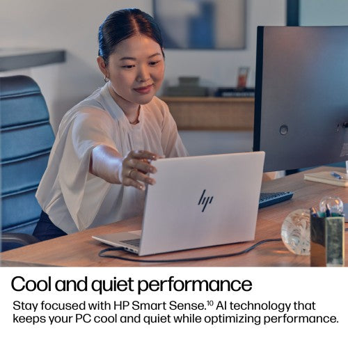 HP EliteBook 8 G1i Next Gen AI Wolf Pro Security Edition Copilot+ PC Intel Core Ultra 7 256V Laptop 35.6 cm (14") Touchscreen WUXGA 16 GB LPDDR5x-SDRAM Wi-Fi 7 (802.11be) Windows 11 Pro Silver