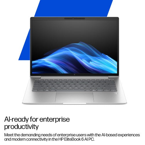 HP EliteBook 6 G1a AI PC Wolf Pro Security Edition AMD Ryzen™ 5 230 Laptop 40.6 cm (16") Touchscreen WUXGA 32 GB DDR5-SDRAM 1 TB SSD Wi-Fi 7 (802.11be) Windows 11 Pro Silver
