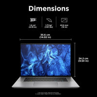 HP ZBook Studio G11 Intel Core Ultra 7 155H Mobile workstation 40.6 cm (16") WQUXGA 32 GB DDR5-SDRAM 512 GB SSD NVIDIA RTX 2000 Ada Wi-Fi 7 (802.11be) Windows 11 Pro Silver