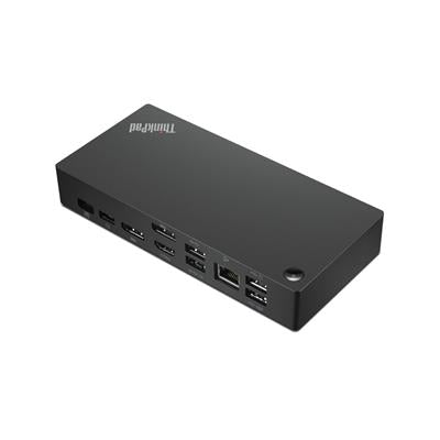 Lenovo 40AY0090UK laptop dock/port replicator Wired USB 3.2 Gen 1 (3.1 Gen 1) Type-C Black (PROMO)