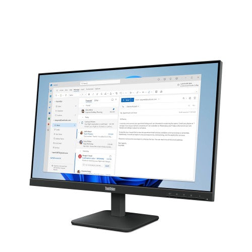 Lenovo ThinkVision S24-4e LED display 60.5 cm (23.8") 1920 x 1080 pixels Full HD Black