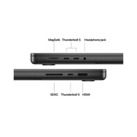 Apple MacBook Pro 16-inch : M4 Max chip with 16‑core CPU and 40‑core GPU, 48GB, 1TB SSD - Space Black