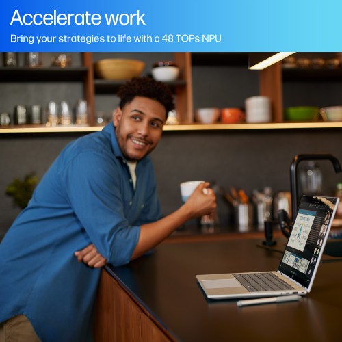 HP EliteBook X Flip G1i Next Gen AI PC Copilot+ PC Intel Core Ultra 7 256V Hybrid (2-in-1) 35.6 cm (14") Touchscreen WUXGA 16 GB LPDDR5x-SDRAM 512 GB SSD Wi-Fi 7 (802.11be) Windows 11 Pro Silver