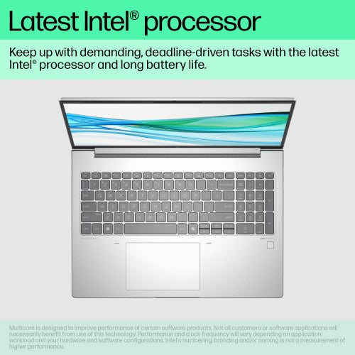 HP ProBook 460 G11 Intel Core Ultra 5 125U Laptop 40.6 cm (16") WUXGA 8 GB DDR5-SDRAM 256 GB SSD Wi-Fi 6E (802.11ax) Windows 11 Pro AI PC Silver