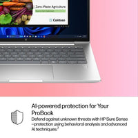 HP ProBook 4 G1i AI Wolf Pro Security Edition Intel Core Ultra 5 225H Laptop 35.6 cm (14") WUXGA 16 GB DDR5-SDRAM 512 GB SSD Wi-Fi 7 (802.11be) Windows 11 Pro AI PC Silver