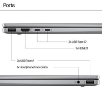 HP Elite x360 Envy x360 14-fa0004na AMD Ryzen™ 5 8640HS Hybrid (2-in-1) 35.6 cm (14") Touchscreen 2K 16 GB LPDDR5-SDRAM 512 GB SSD Wi-Fi 6E (802.11ax) Windows 11 Home AI PC Silver