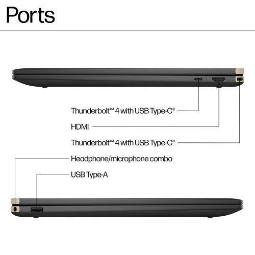 HP Spectre x360 16-aa0001na Intel Core Ultra 7 155H Hybrid (2-in-1) 40.6 cm (16") Touchscreen 3K 16 GB LPDDR5x-SDRAM 1 TB SSD NVIDIA GeForce RTX 4050 Wi-Fi 7 (802.11be) Windows 11 Home AI PC Black