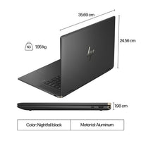 HP Spectre x360 16-aa0004na Intel Core Ultra 7 155H Hybrid (2-in-1) 40.6 cm (16") Touchscreen 3K 16 GB LPDDR5x-SDRAM 1 TB SSD Wi-Fi 7 (802.11be) Windows 11 Home AI PC Black