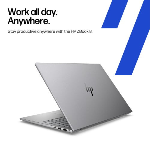 HP ZBook 8 G1i Data Science Intel Core Ultra 7 255H Mobile workstation 35.6 cm (14") WUXGA 16 GB DDR5-SDRAM 512 GB SSD NVIDIA RTX 500 Ada Wi-Fi 7 (802.11be) Windows 11 Pro AI Workstation, AI PC Silver