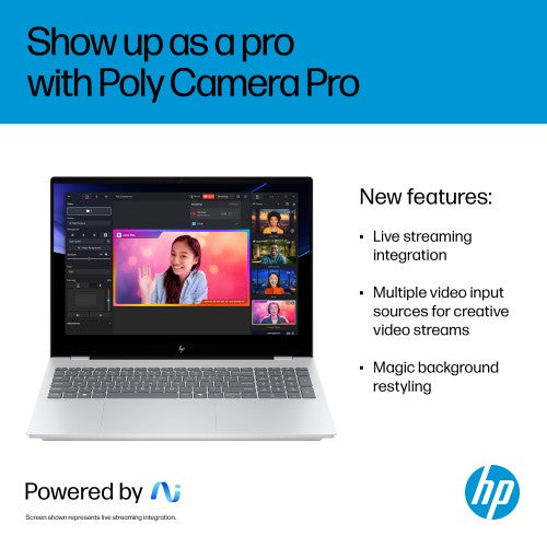 HP OmniBook 7 AI 16-ay0003na Intel Core Ultra 5 225H Laptop 40.6 cm (16") 2K 16 GB DDR5-SDRAM 1 TB SSD Wi-Fi 6E (802.11ax) Windows 11 Home AI PC Silver