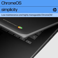 HP Fortis G1i 14 Chromebook Intel® N N150 35.6 cm (14") Touchscreen HD 4 GB LPDDR5-SDRAM 32 GB eMMC Wi-Fi 6 (802.11ax) ChromeOS Black