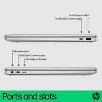 HP Chromebook 15a-nb0004na Intel® Core™ i3 i3-N305 39.6 cm (15.6") Full HD 8 GB LPDDR5-SDRAM 256 GB Flash Wi-Fi 6 (802.11ax) ChromeOS Silver