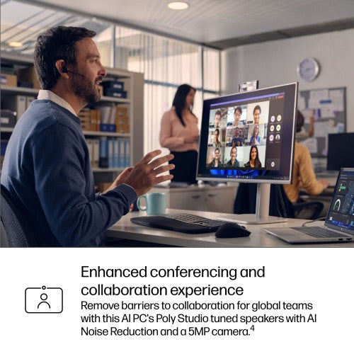 HP EliteBook 6 G1i AI PC Intel Core Ultra 5 225U Laptop 33.8 cm (13.3") WUXGA 16 GB DDR5-SDRAM 512 GB SSD Wi-Fi 6E (802.11ax) Windows 11 Pro Silver