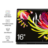 HP Spectre x360 16-aa0004na Intel Core Ultra 7 155H Hybrid (2-in-1) 40.6 cm (16") Touchscreen 3K 16 GB LPDDR5x-SDRAM 1 TB SSD Wi-Fi 7 (802.11be) Windows 11 Home AI PC Black